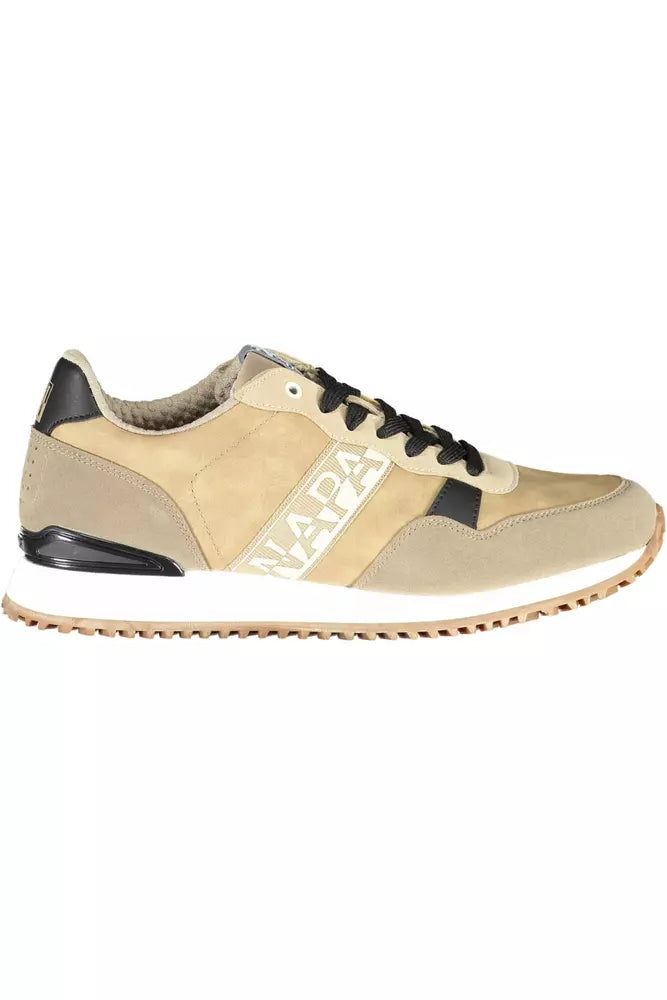 Napapijri Beige Polyester Men's Sneakers