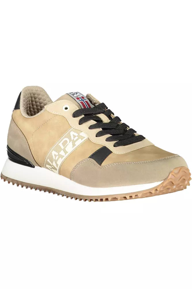 Napapijri Beige Polyester Men's Sneakers