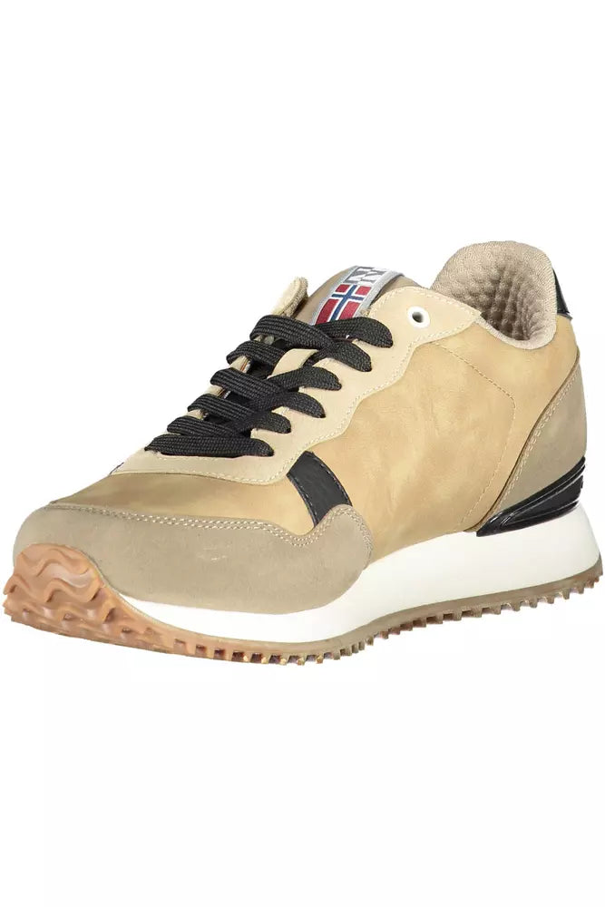 Napapijri Beige Polyester Men's Sneakers