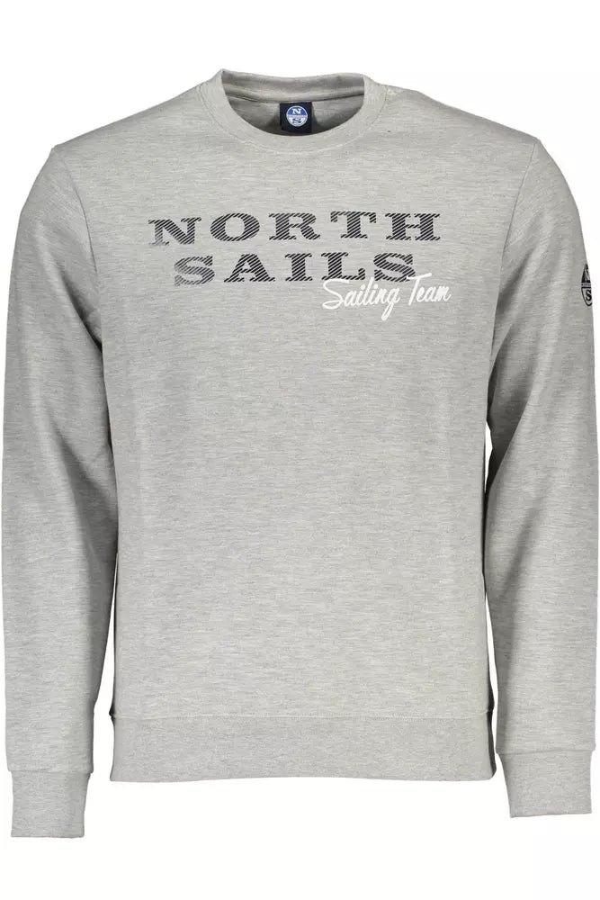 North Sails Grauer Baumwollpullover für Männer