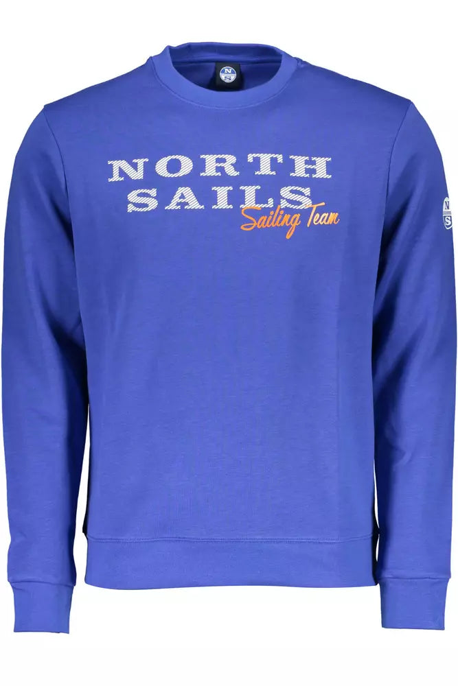 North Sails Blauer Baumwollpullover für Männer