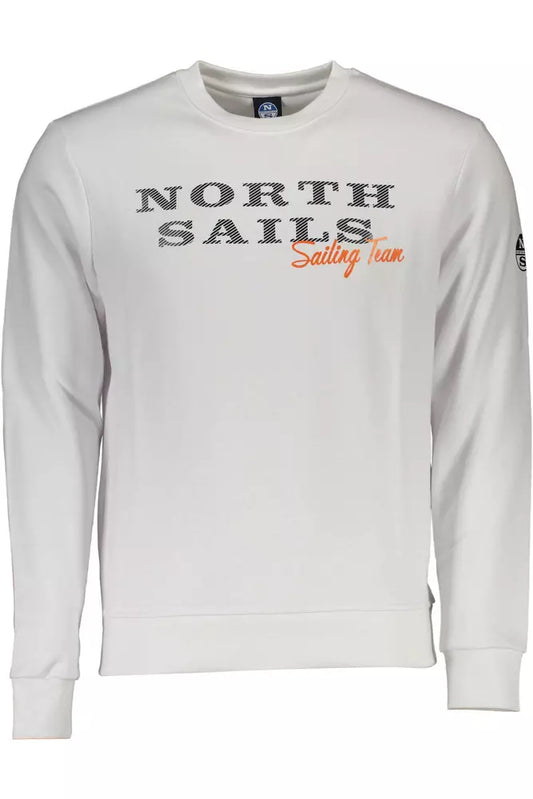 North Sails Weißer Baumwollpullover für Männer