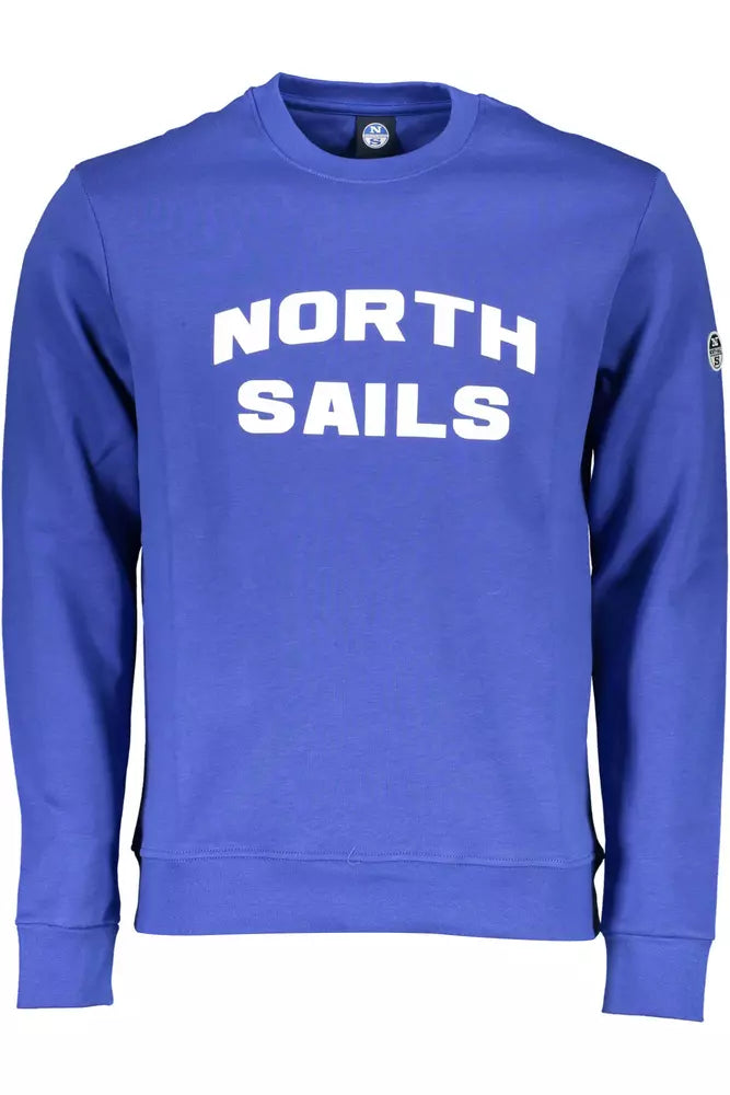 North Sails Blauer Baumwollpullover für Männer