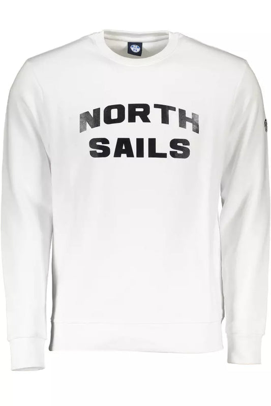 North Sails Weißer Baumwollpullover für Männer