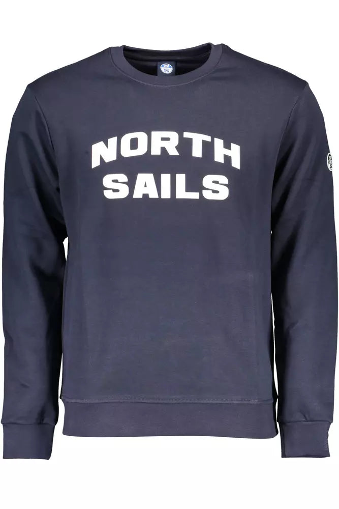 North Sails Blue Cotton Sweater for Men