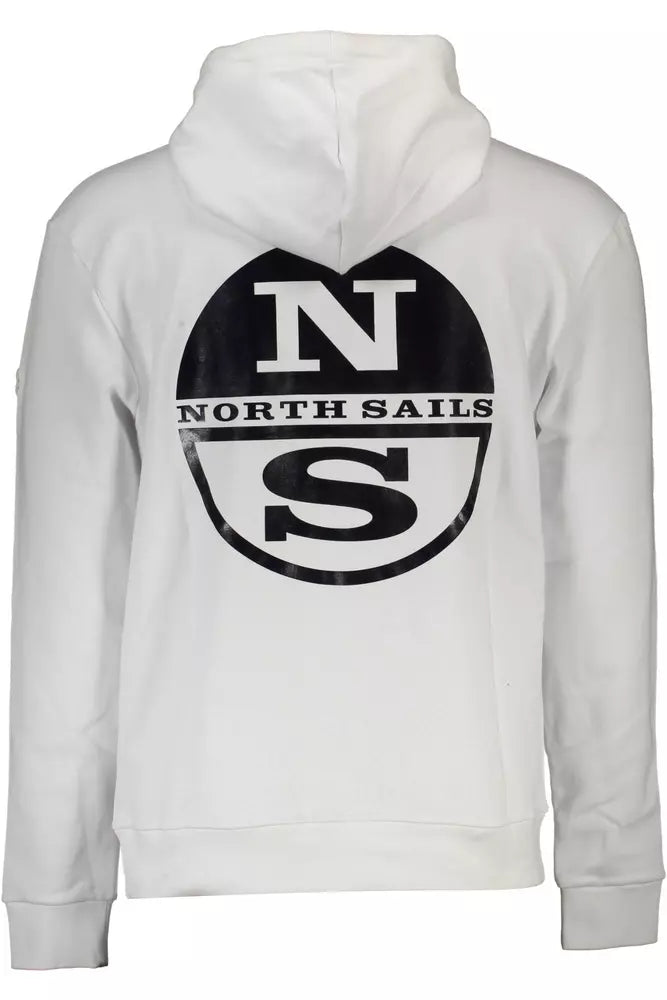 North Sails Weißer Baumwollpullover für Männer