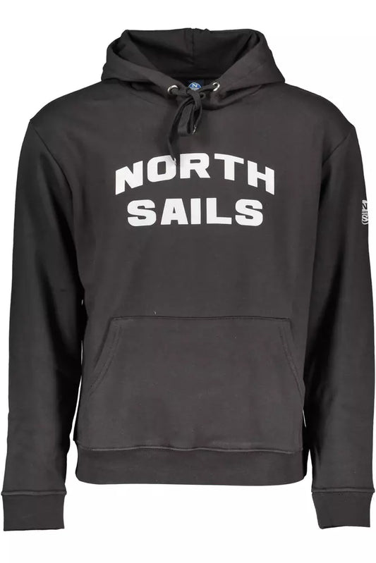 North Sails Schwarzer Baumwollpullover für Männer