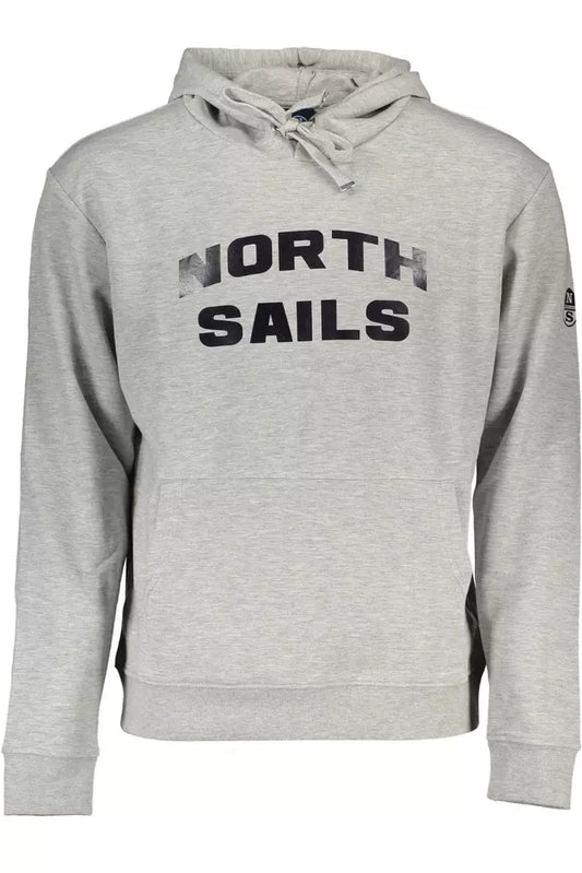 North Sails Grauer Baumwollpullover für Männer