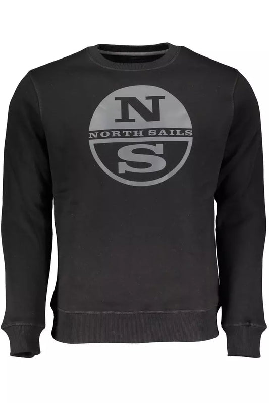 North Sails Schwarzer Baumwollpullover für Männer