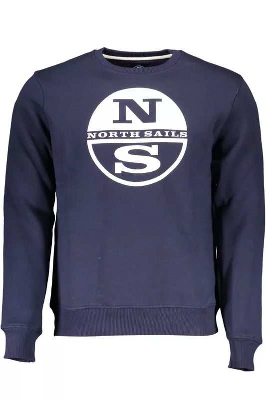 North Sails Blauer Baumwollpullover für Männer