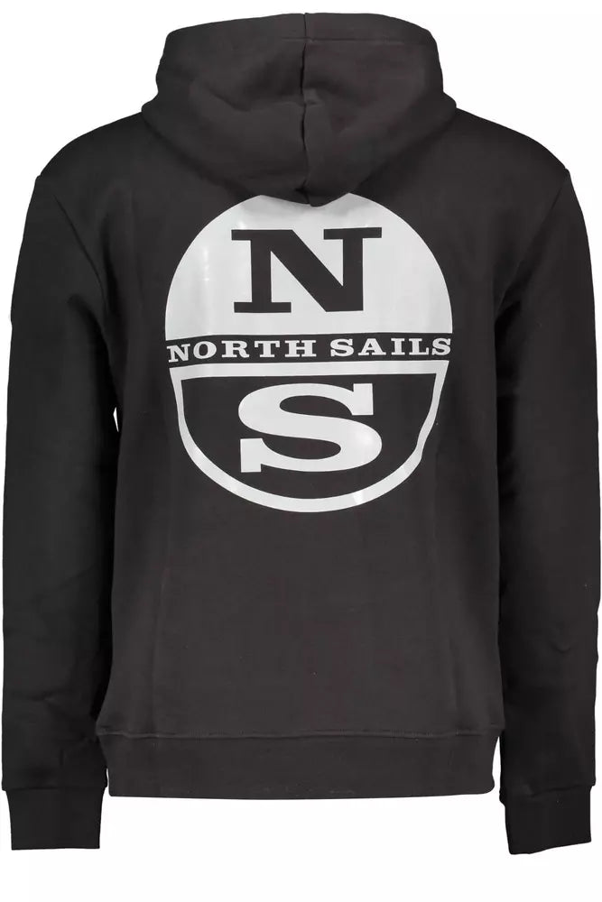 North Sails Schwarzer Baumwollpullover für Männer