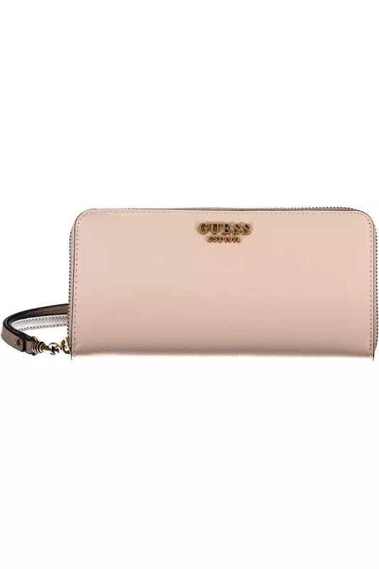 Guess Jeans Pink Polyethylene Wallet for Women