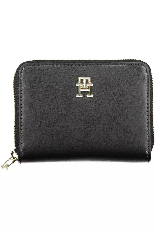 Tommy Hilfiger Schwarzes Polyethylen Portemonnaie für Frauen