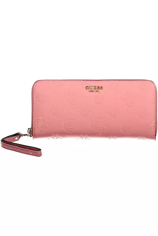 Guess Jeans Pink Polyethylene Wallet for Women