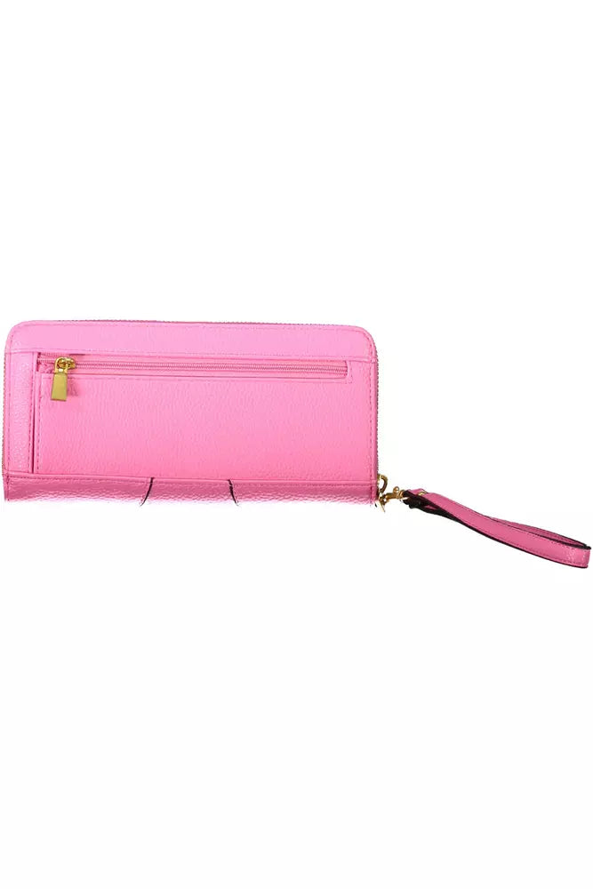 Guess Jeans Pink Polyethylene Wallet for Women