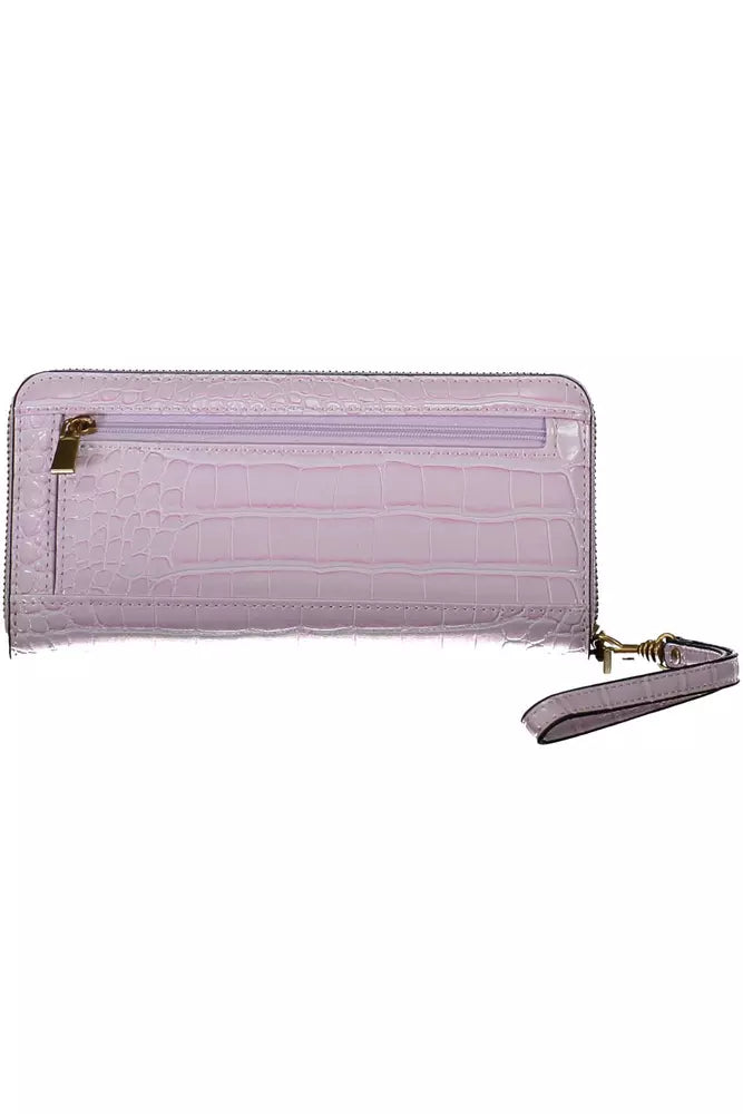 Guess Jeans Pink Polyethylene Wallet for Women