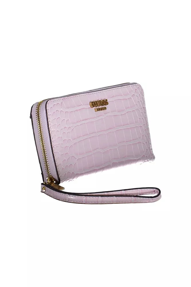 Guess Jeans Pink Polyethylene Wallet for Women