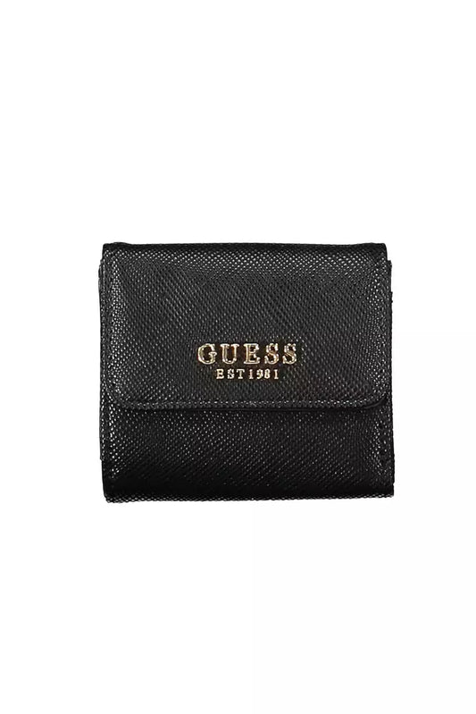 Guess Jeans Black Polyethylene Wallet for Women