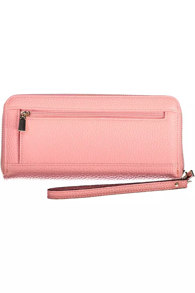 Guess Jeans Pink Polyethylene Wallet for Women