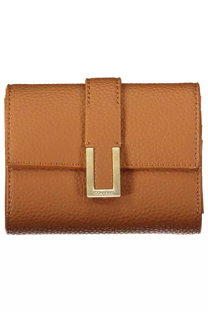 Calvin Klein Brown Polyester Wallet for Women