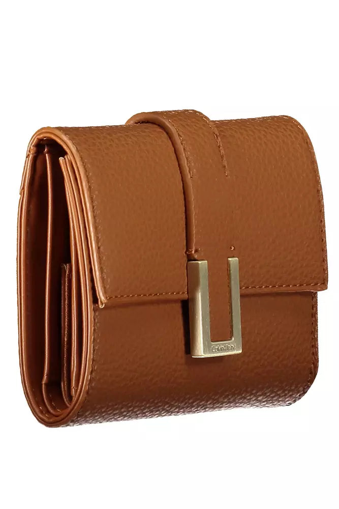 Calvin Klein Brown Polyester Wallet for Women