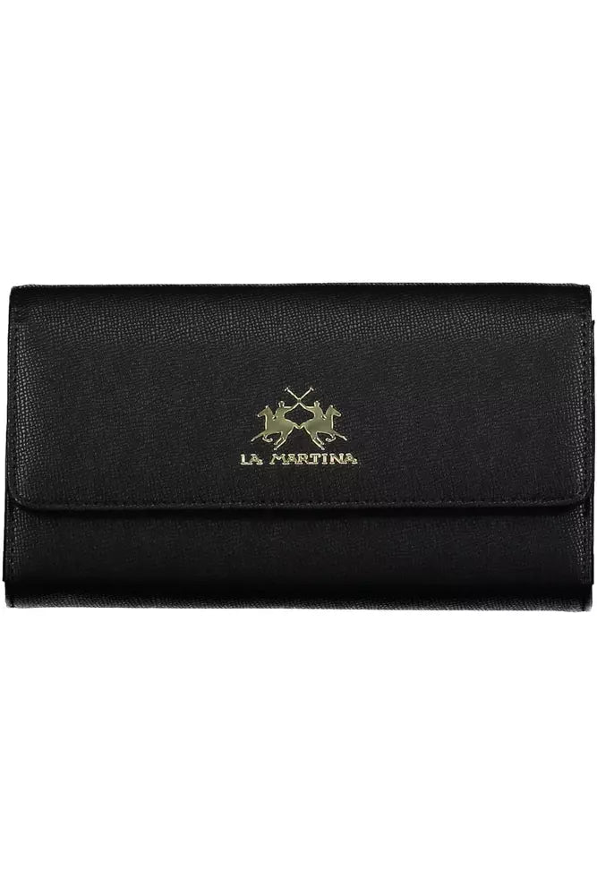 La Martina Black Polyethylene Wallet for Women