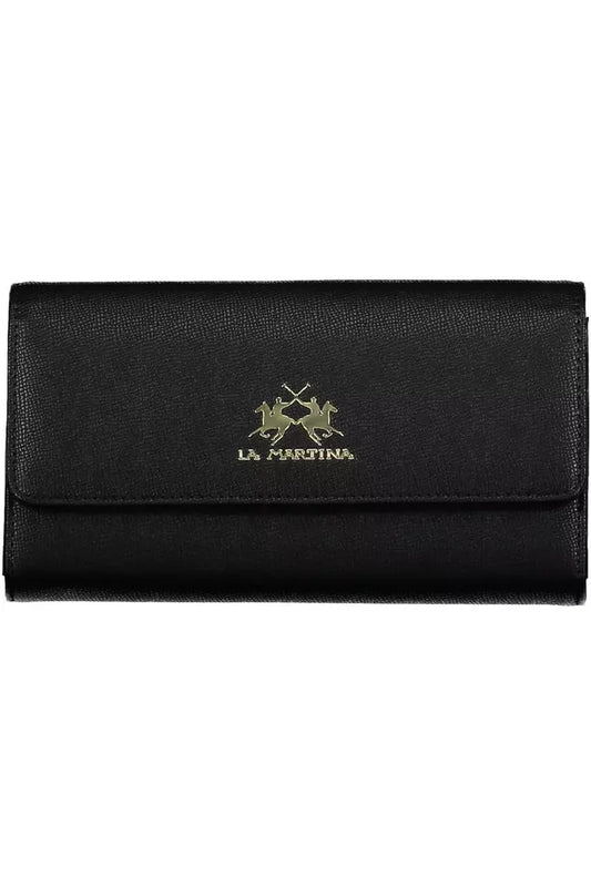 La Martina Black Polyethylene Wallet for Women