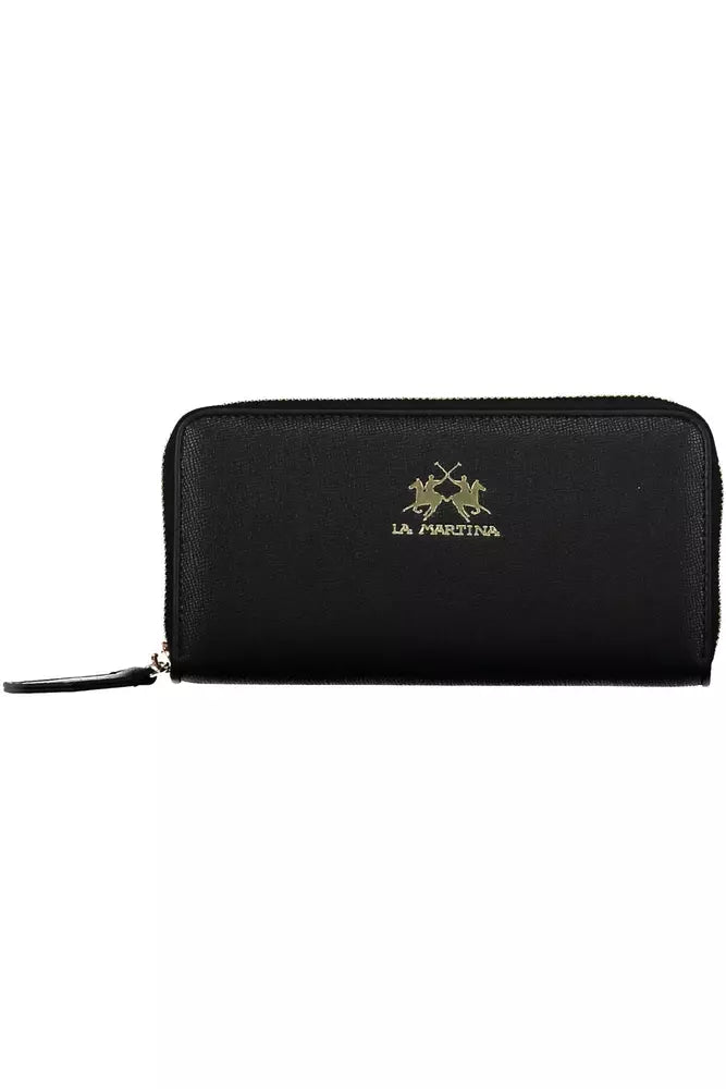 La Martina Black Polyethylene Wallet for Women