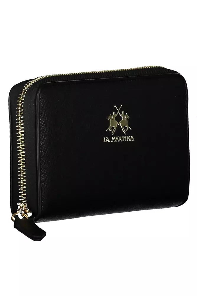 La Martina Black Polyethylene Wallet for Women