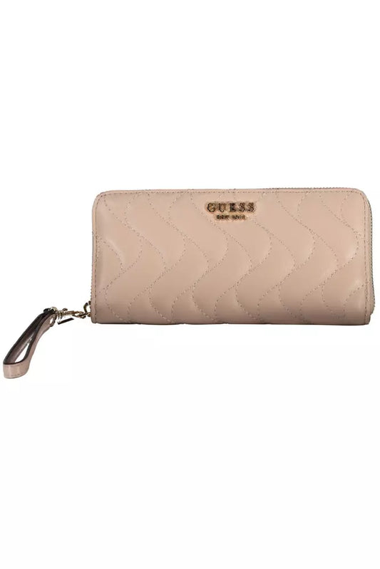 Guess Jeans Pink Polyethylene Wallet for Women