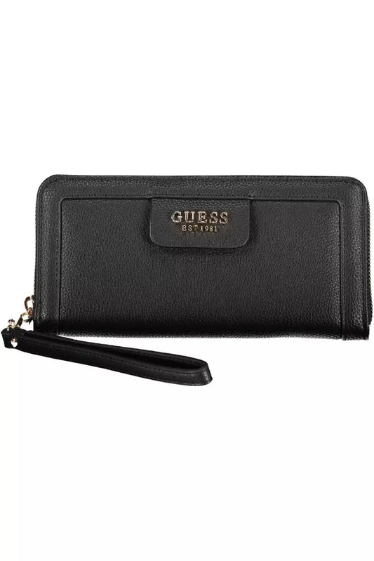 Guess Jeans Black Polyethylene Wallet for Women