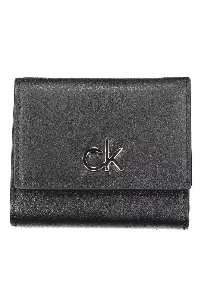 Calvin Klein Schwarzes Polyvinylchlorid Portemonnaie für Frauen