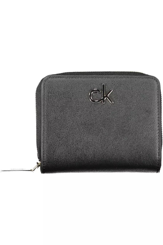 Calvin Klein Black Polyvinyl Chloride Wallet for Women