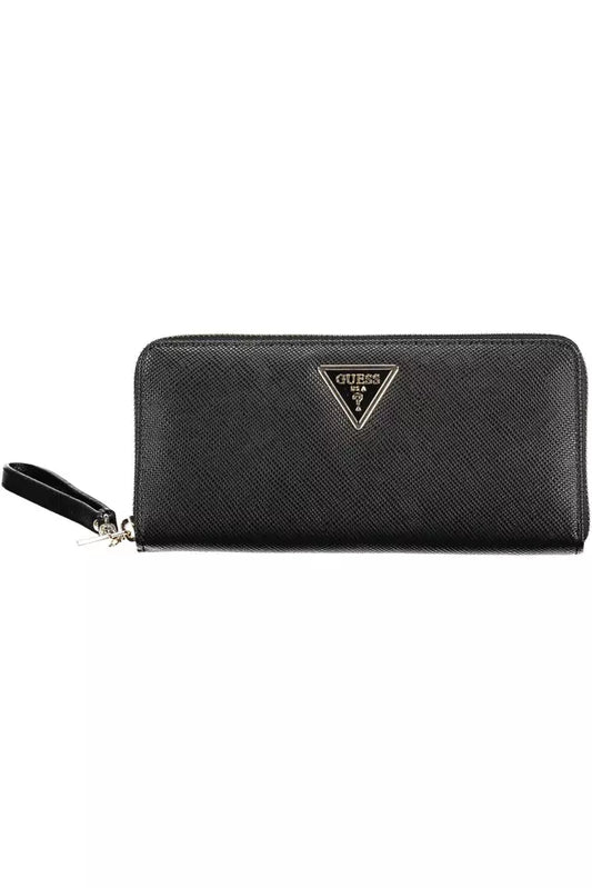 Guess Jeans Black Polyethylene Wallet for Women