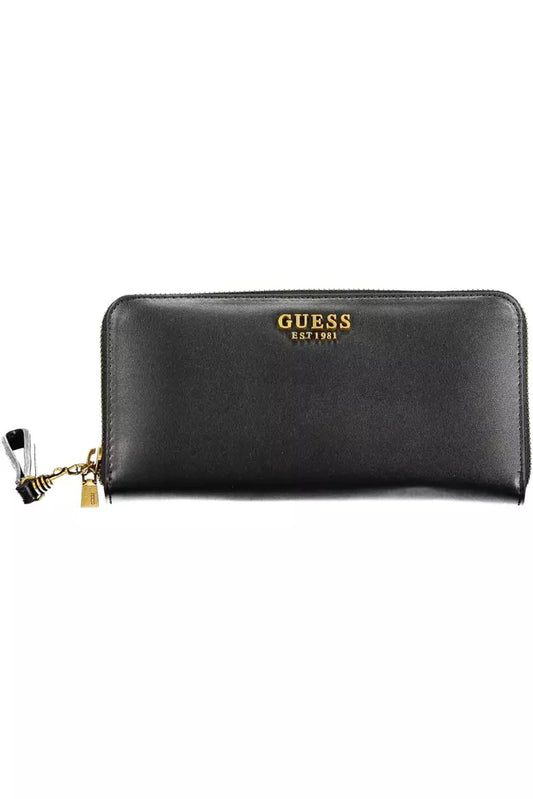 Guess Jeans Black Polyethylene Wallet for Women