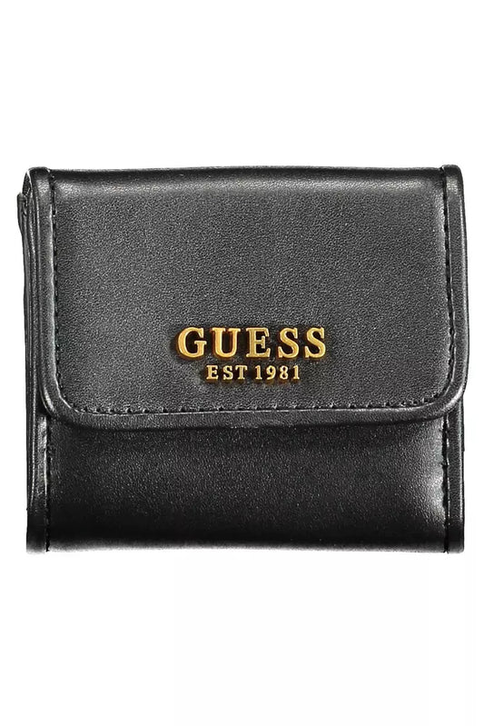 Guess Jeans Black Polyethylene Wallet for Women