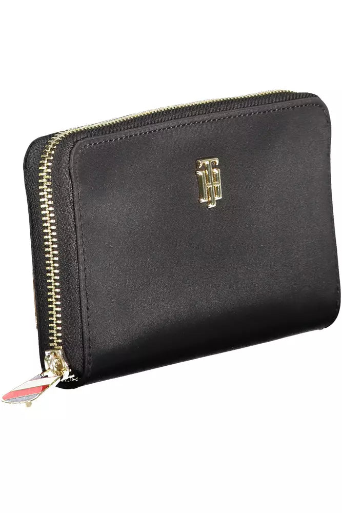 Tommy Hilfiger Schwarzes Nylon Portemonnaie für Frauen