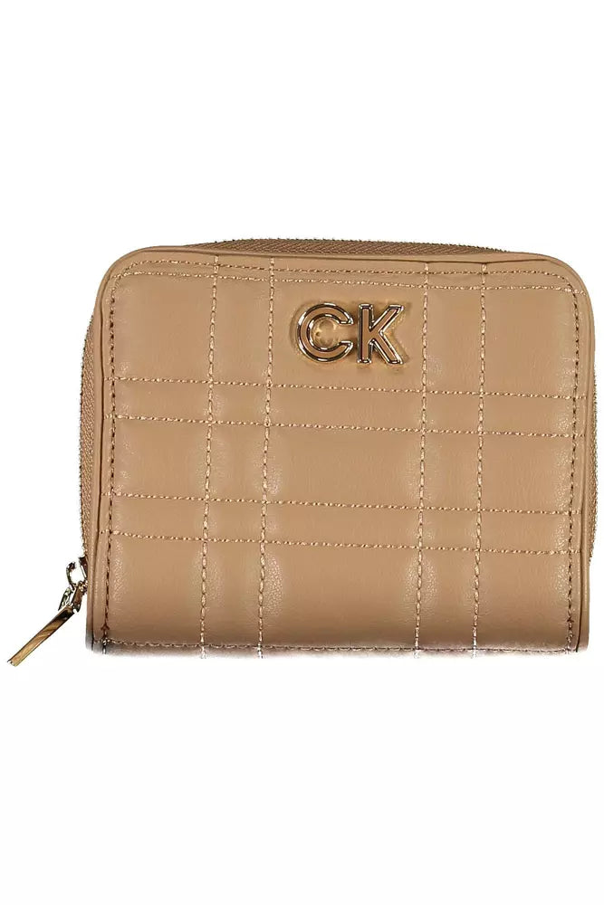 Calvin Klein Beige Polyester Women's Wallet