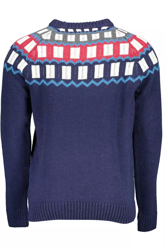 Gant Blue Wool Sweater for Men