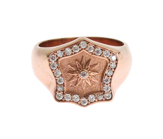 Nialaya Chic Rose Gold Plated Sterling Silver Ring