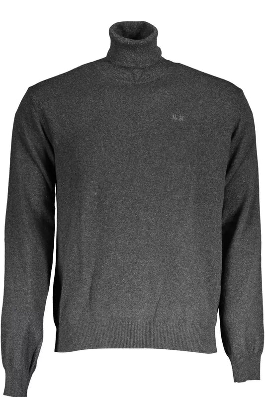 La Martina Grey Wool Sweater for Men