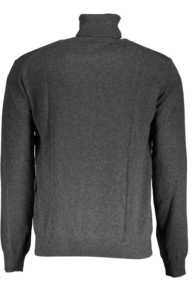 La Martina Grey Wool Sweater for Men