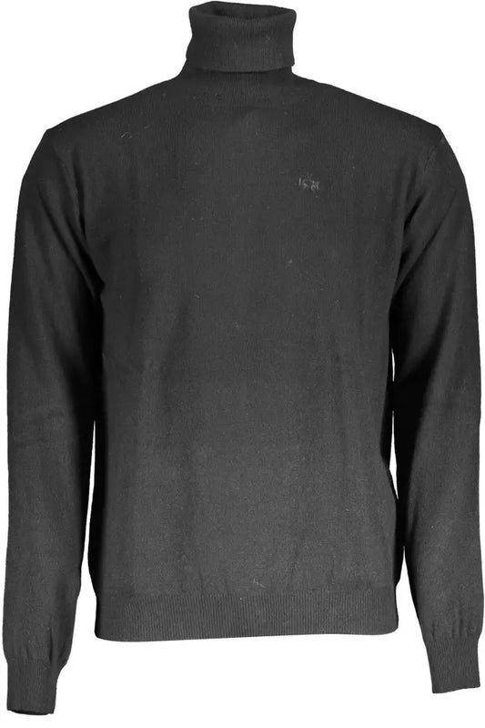 La Martina Black Wool Sweater for Men