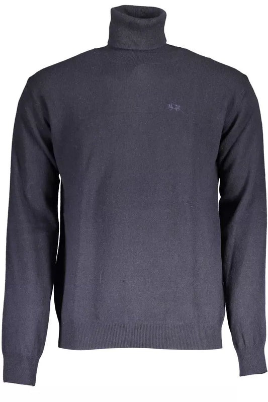 La Martina men's sweater made of blue wool