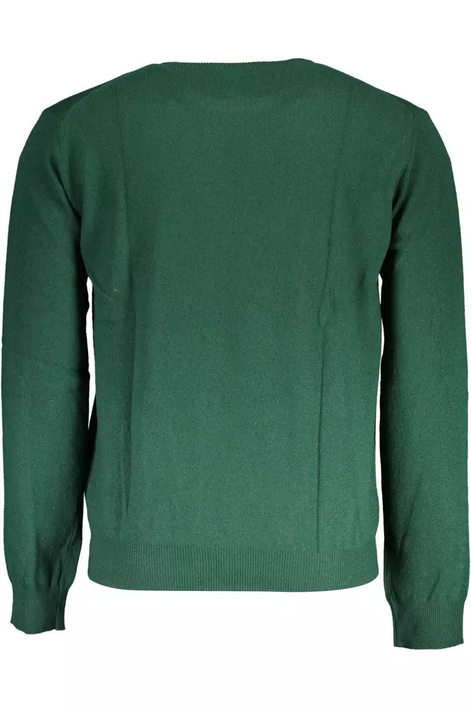 La Martina Green Wool Sweater for Men