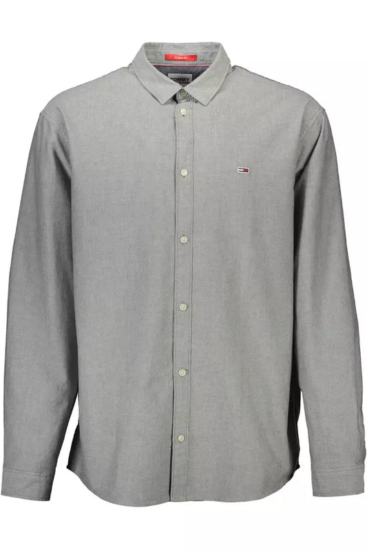 Tommy Hilfiger Gray Cotton Shirt for Men