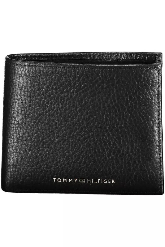 Tommy Hilfiger Black Leather Men's Wallet