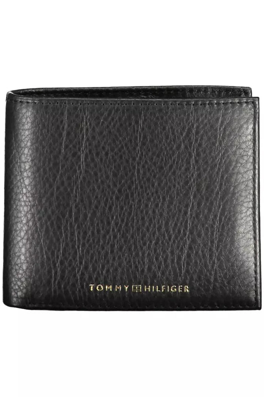 Tommy Hilfiger Black Leather Men's Wallet