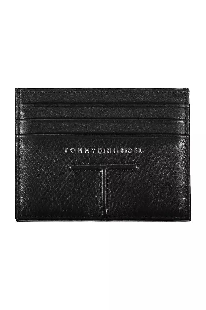 Tommy Hilfiger Black Leather Men's Wallet