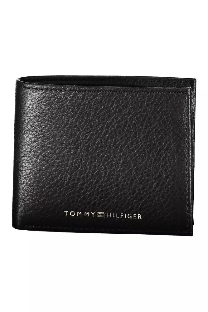 Tommy Hilfiger Black Leather Men's Wallet